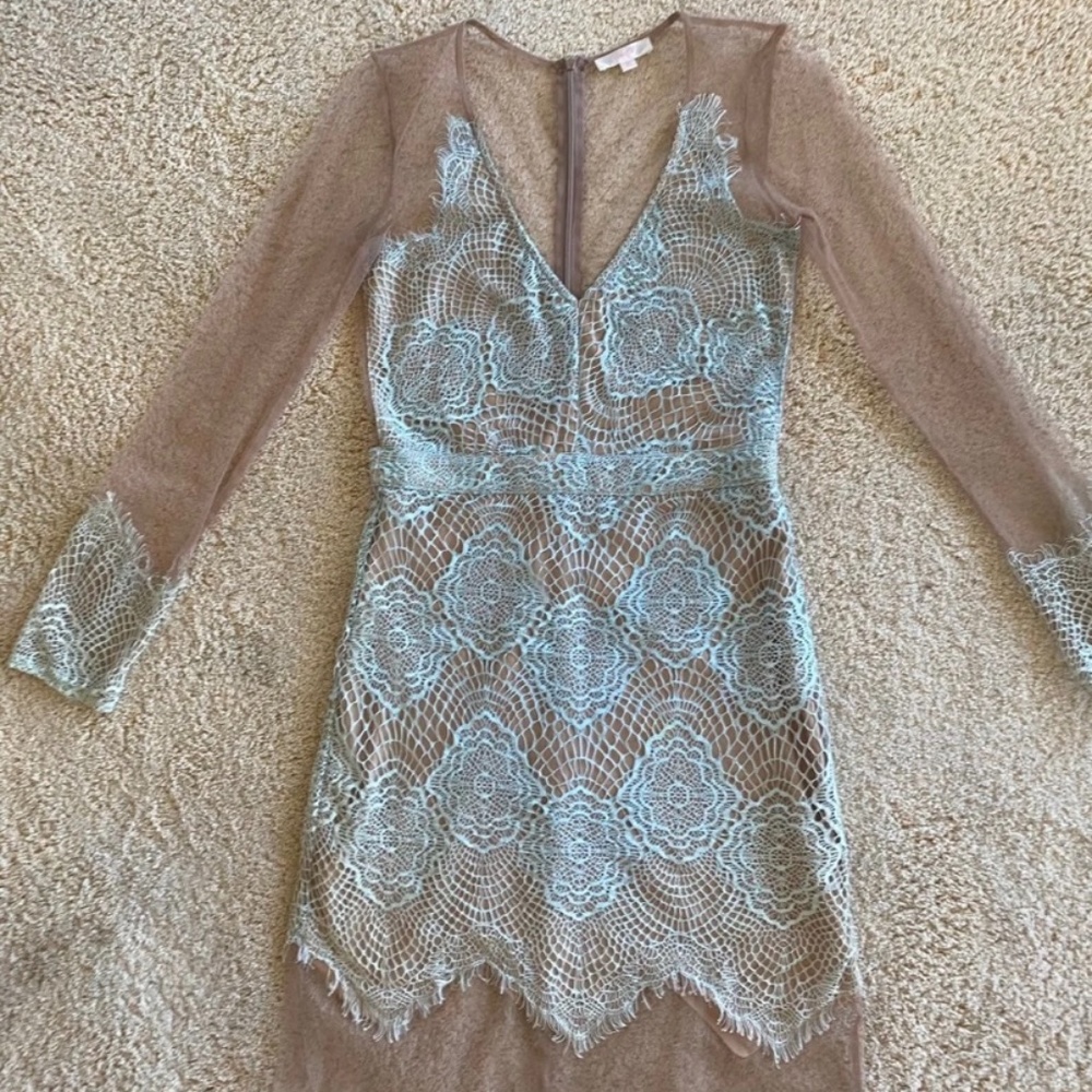 Size medium Cocktail lace and mesh dress